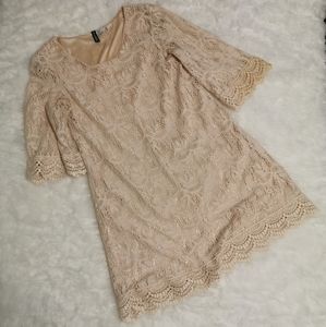 Divided Dresses - π 3/$35 Divided Cream Lace Mini Dress Divided Dresses - π 3/$35 Divided Cream Lace Mini Dress